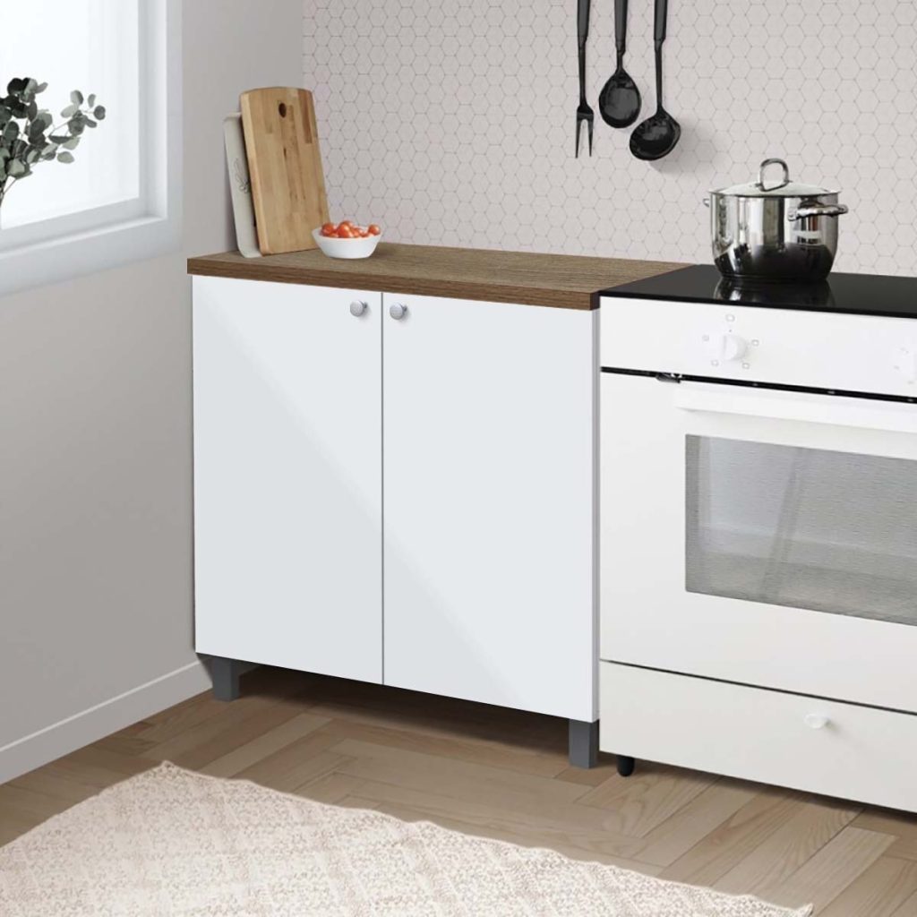 Kitchen Set Kayu Modern Minimalis | Nebraska Bawah 2 Pintu – Kirana Furniture