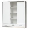 Bergen - Lemari 3 Pintu Sliding (White Glossy) - Gambar 3