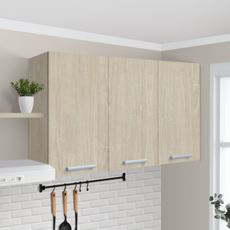 Kitchen Set Kayu Modern Minimalis | Denver Atas 3 Pintu – Kirana Furniture