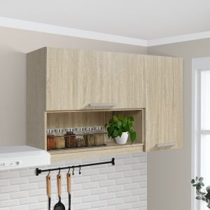 Kitchen Set Kayu Modern Minimalis | Denver Atas Hidrolik – Kirana Furniture