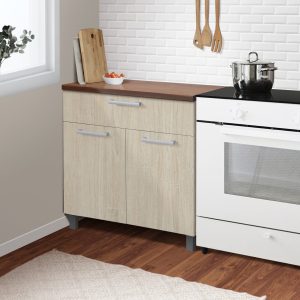 Kitchen Set Kayu Modern Minimalis | Denver Bawah 2 Pintu – Kirana Furniture