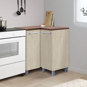 Kitchen Set Kayu Modern Minimalis | Denver Bawah Sudut – Kirana Furniture