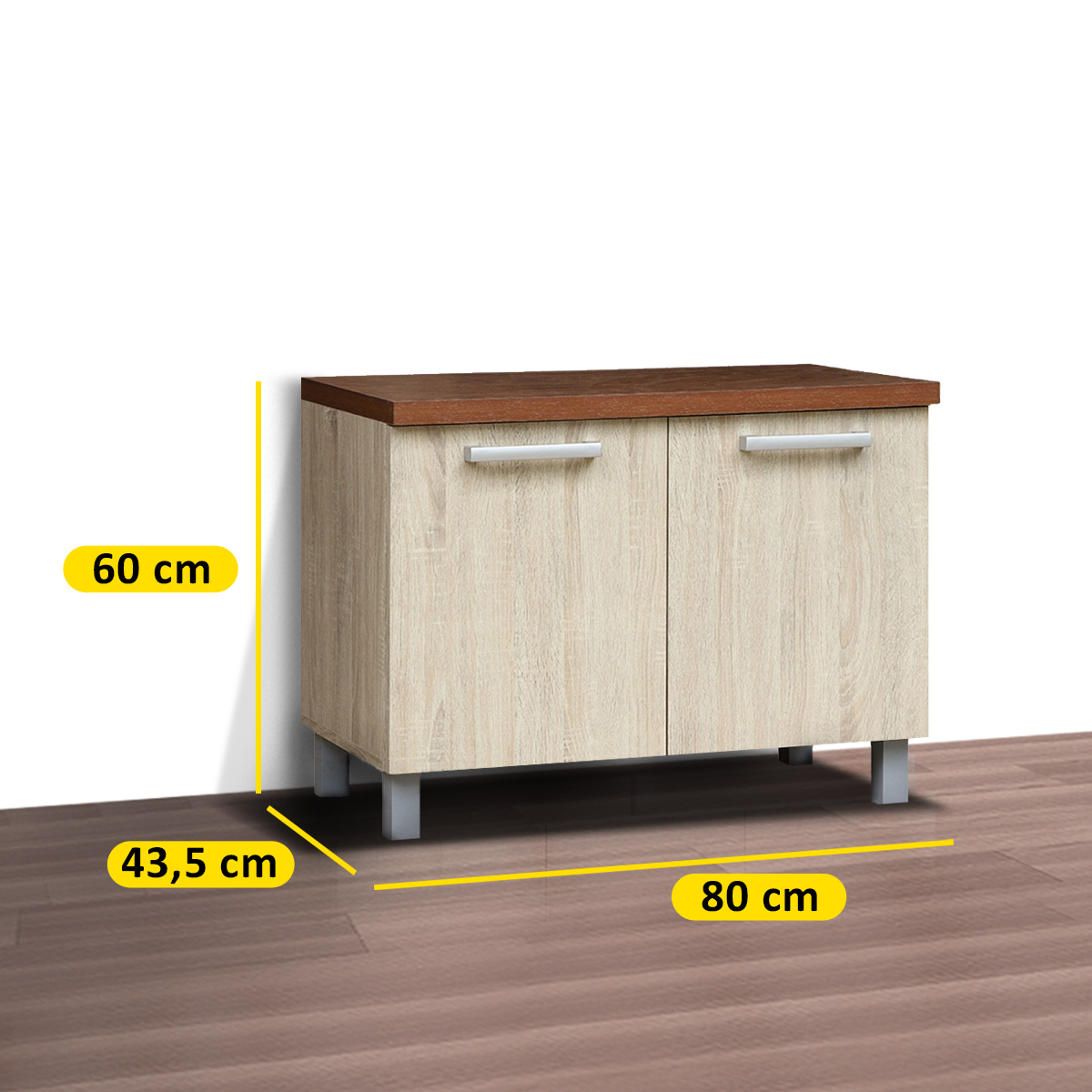 Kitchen Set Kayu Modern Minimalis | Denver Kolong – Kirana Furniture - Gambar 4