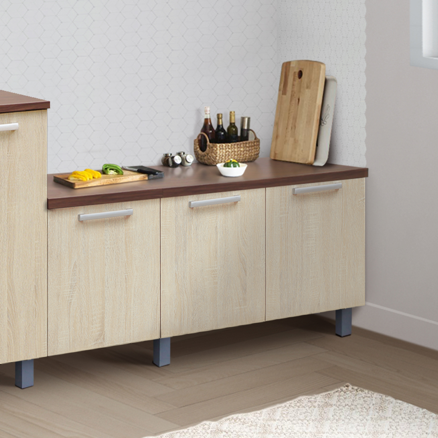 Kitchen Set Kayu Modern Minimalis | Denver Kolong – Kirana Furniture