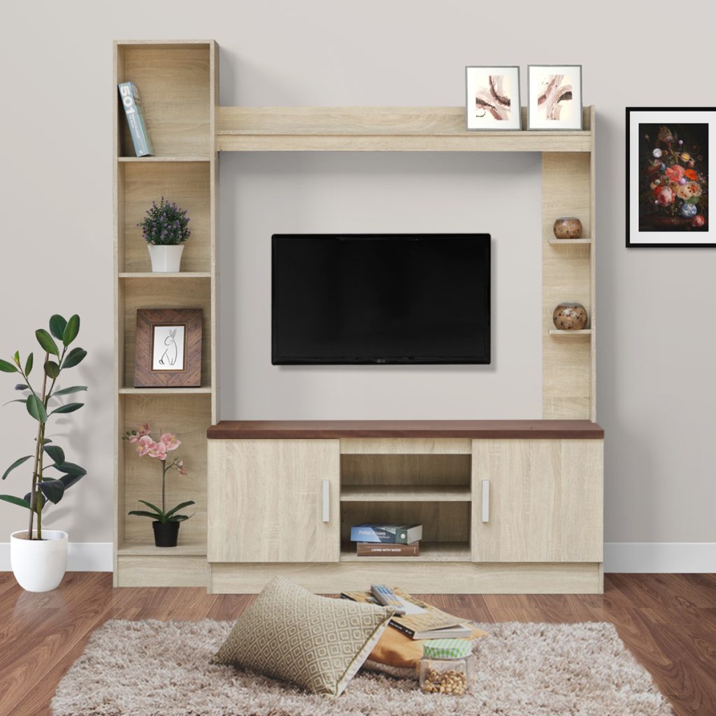 Meja TV Kayu Minimalis Modern | Florida – Kirana Furniture