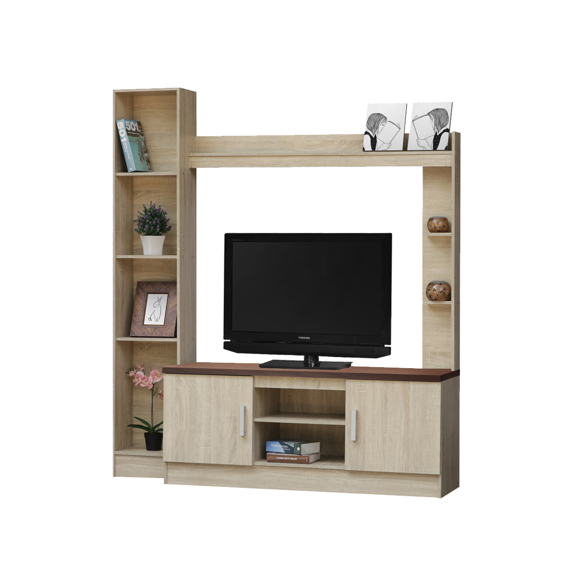 Meja TV Kayu Minimalis Modern | Florida – Kirana Furniture - Gambar 3