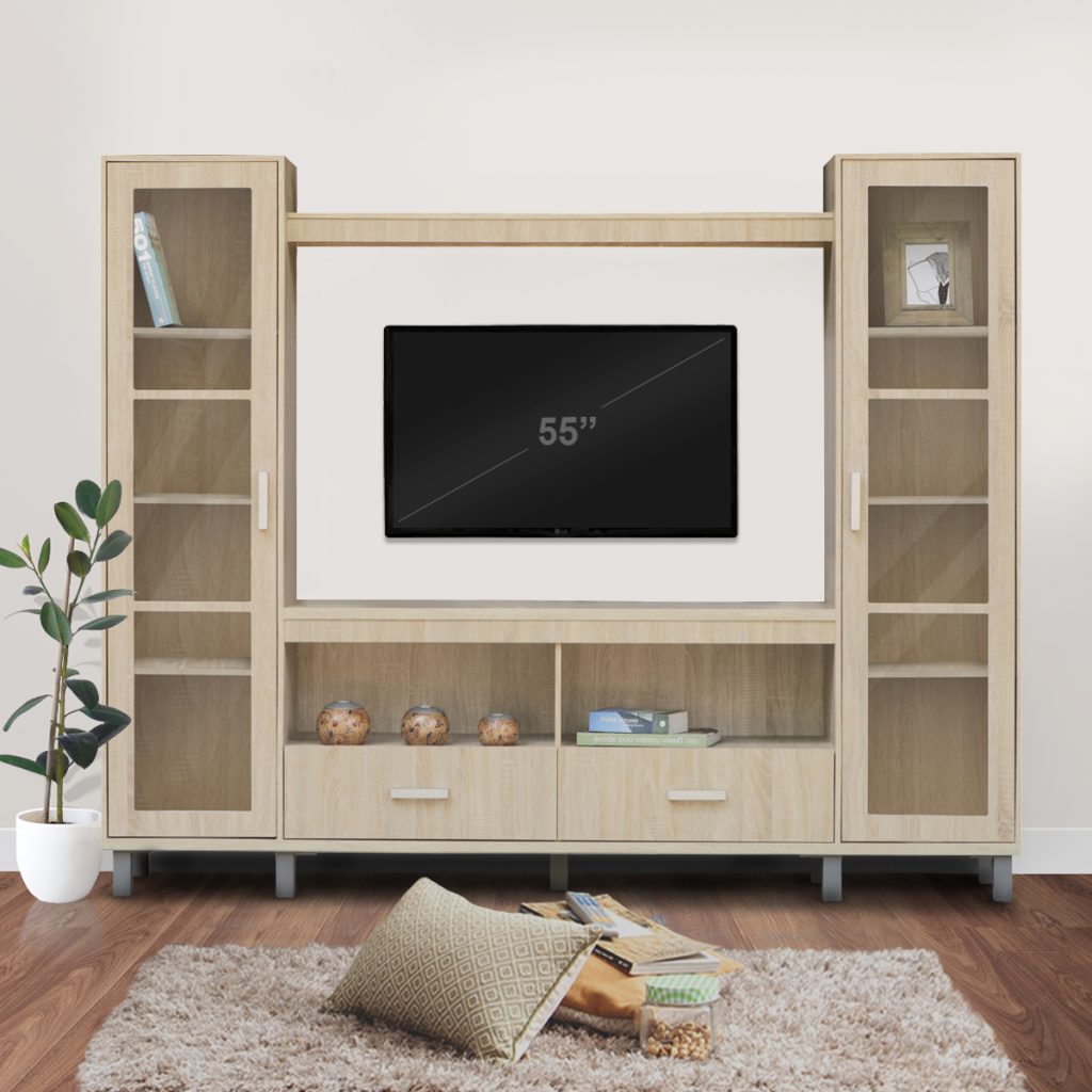 Meja TV Kayu Minimalis Modern | Maryland – Kirana Furniture