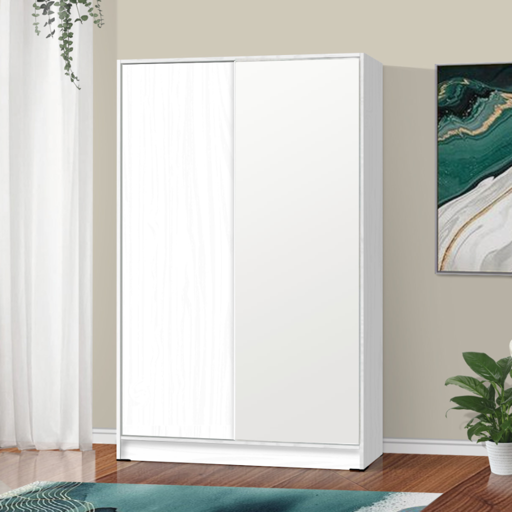Lemari Sliding Kayu Minimalis Modern | Arkansas Wardrobe – Kirana Furniture
