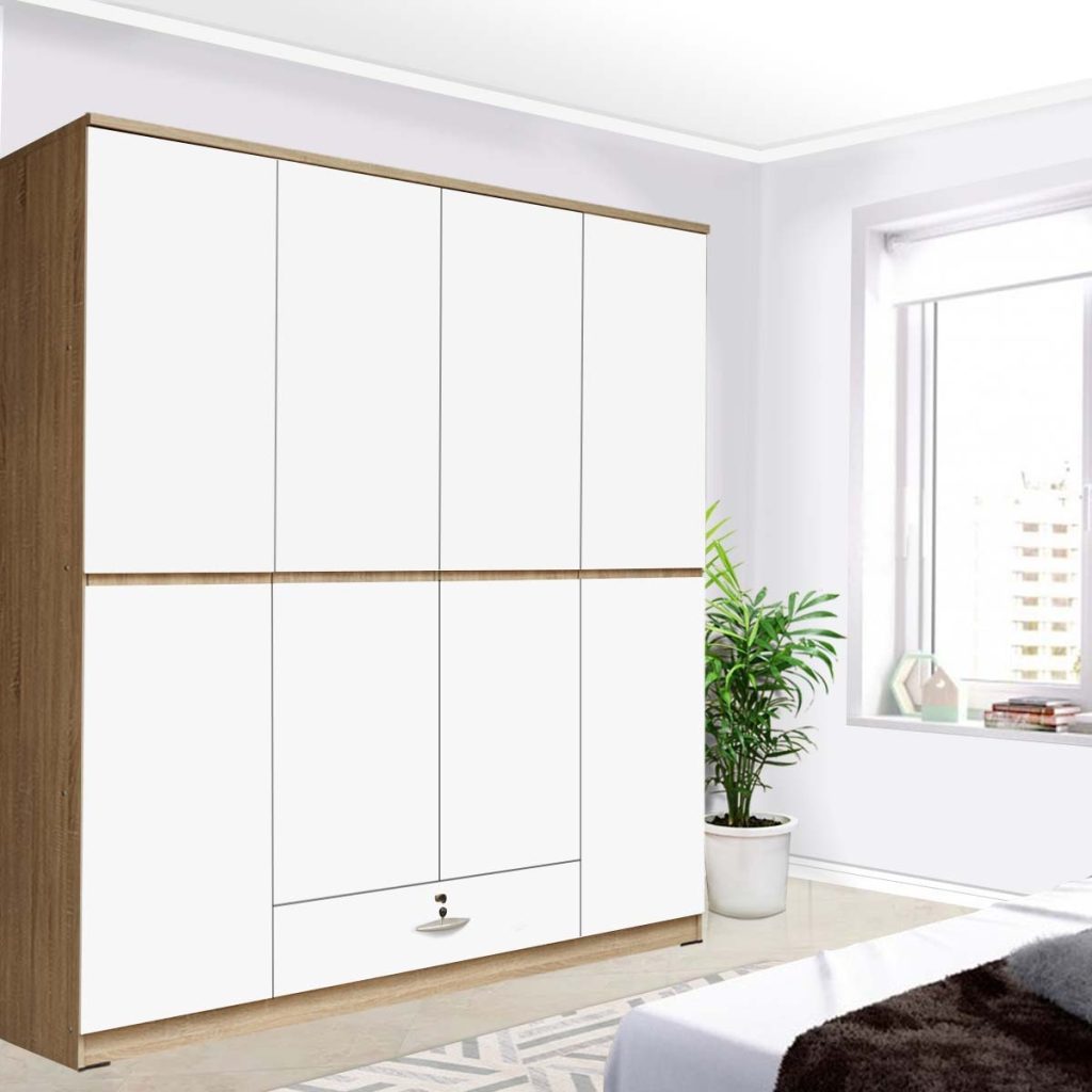 Lemari Pakaian Kayu Minimalis Modern | York Wardrobe – Kirana Furniture