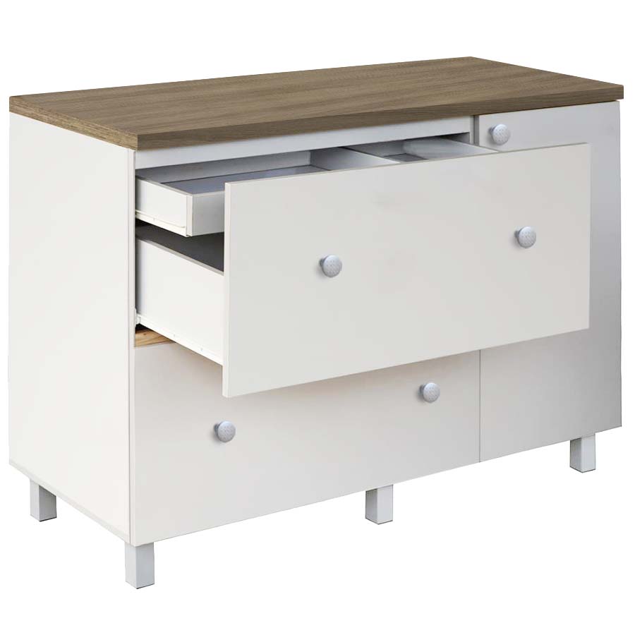 Kitchen Set Kayu Modern Minimalis | Nebraska Bawah 2 Laci – Kirana Furniture - Gambar 3