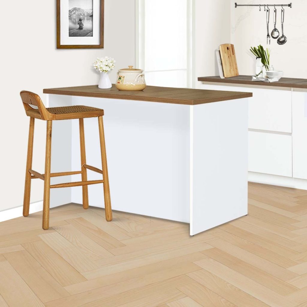 Kitchen Set Kayu Modern Minimalis | Nebraska Island – Kirana Furniture