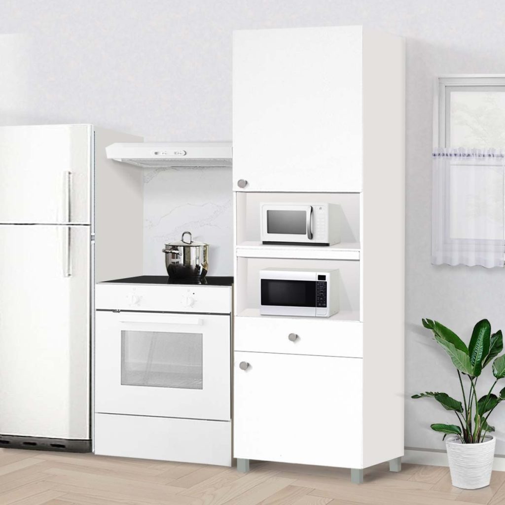 Kitchen Set Kayu Modern Minimalis | Nebraska Tall – Kirana Furniture