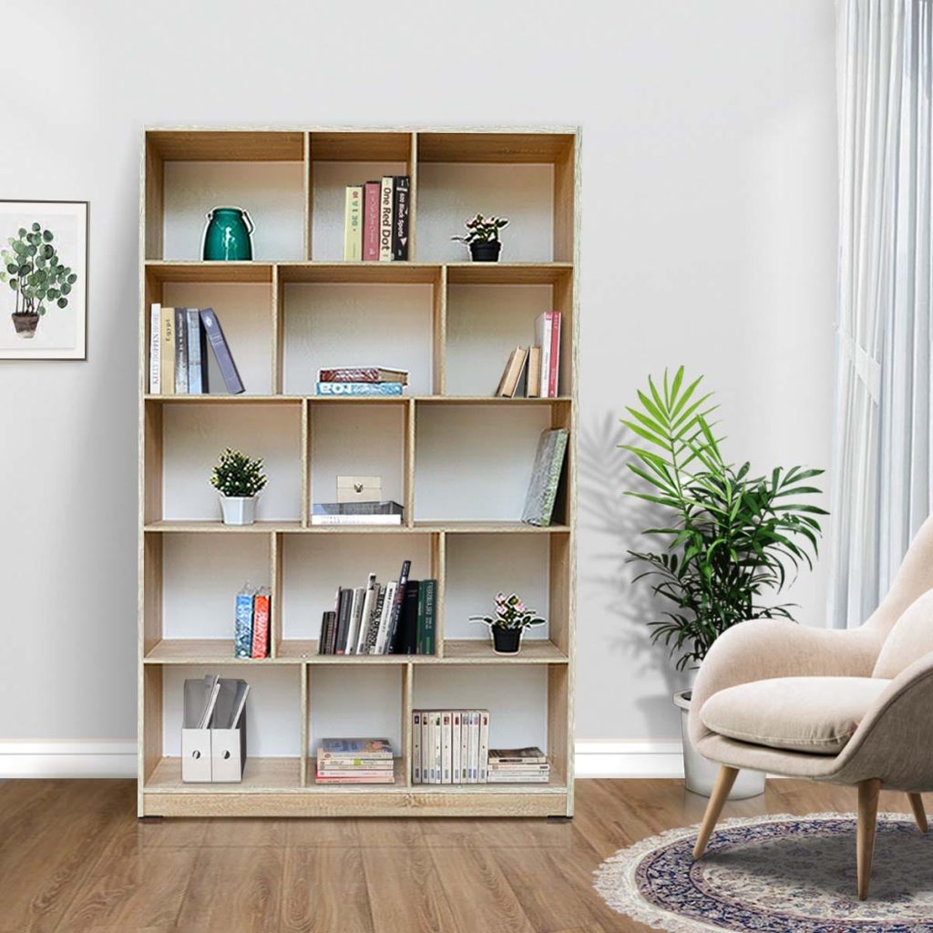 Rak Buku Kayu Minimalis Modern | Dalton - Kirana Furniture