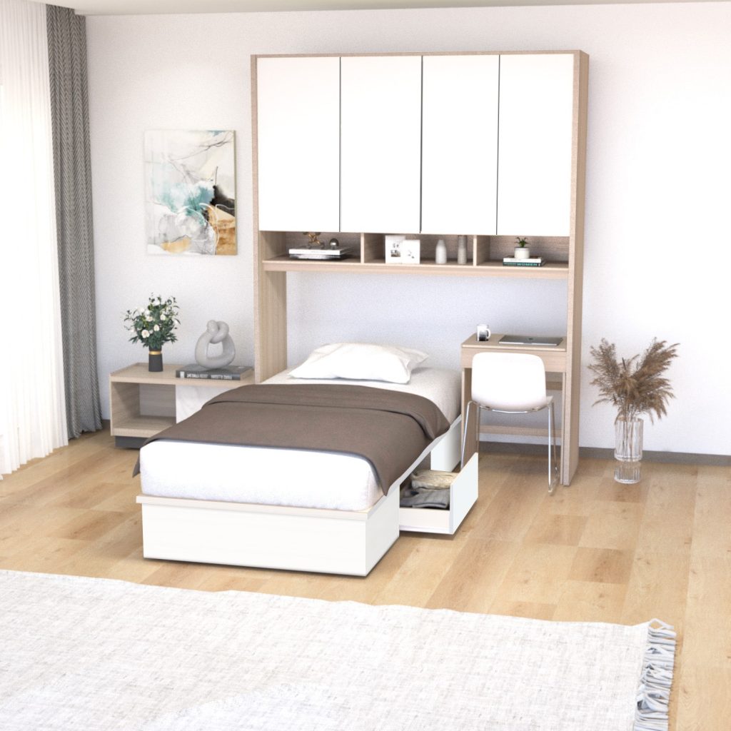 Divan Set Kayu Minimalis Modern | Clay 100 - Kirana Furniture