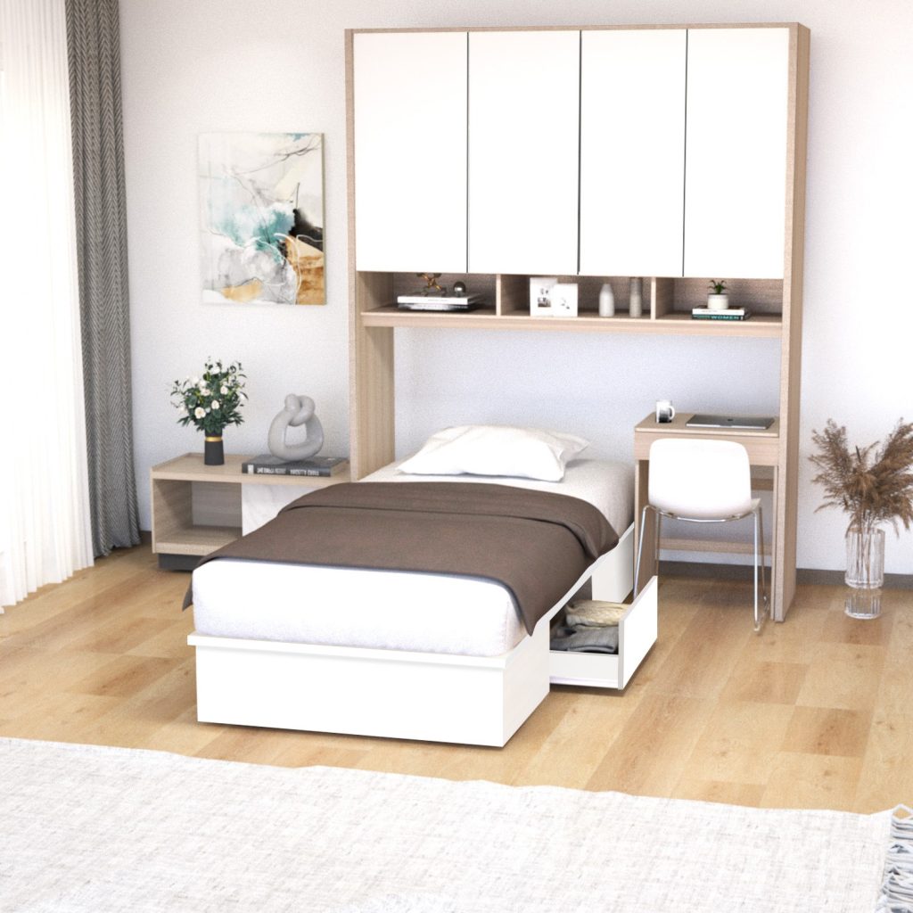 Divan Set Kayu Minimalis Modern | Clay 120 - Kirana Furniture