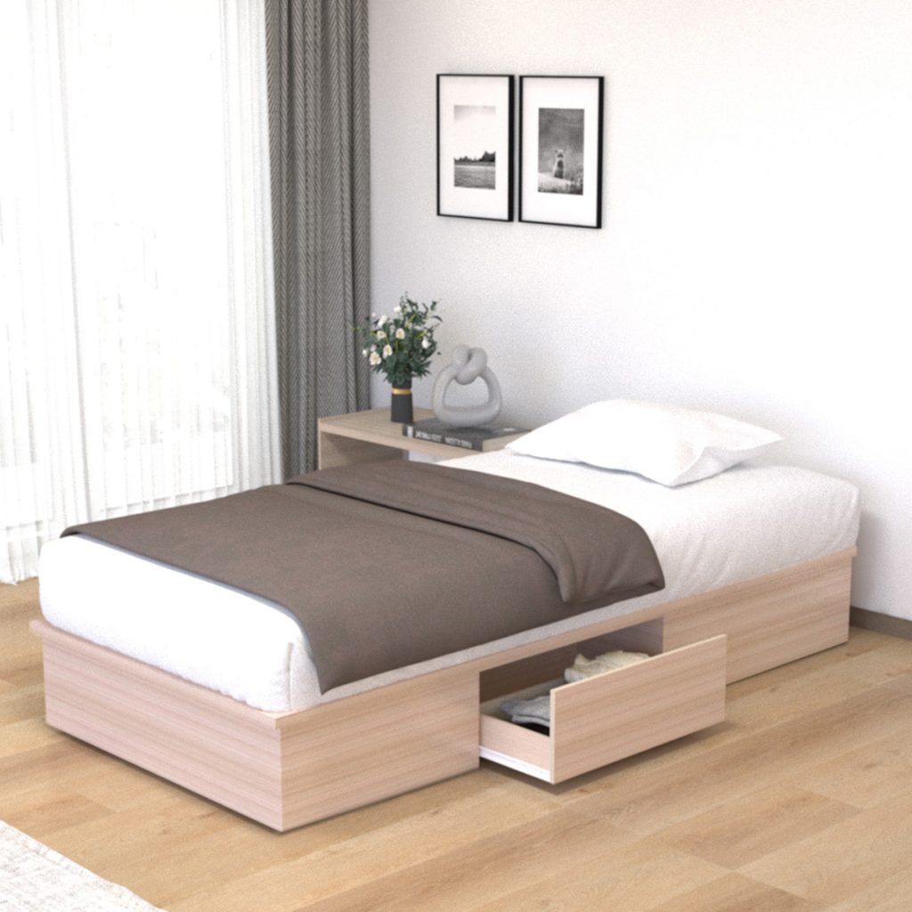 Divan Set Kayu Minimalis Modern | Clay Divan 100 - Kirana Furniture