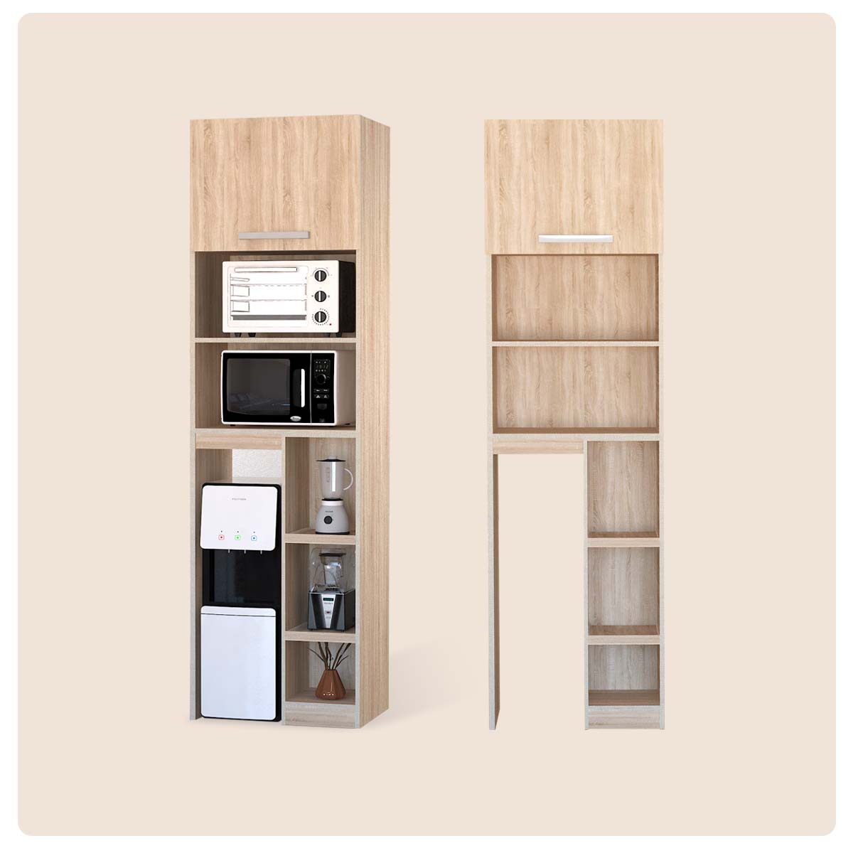 Kitchen Set Kayu Modern Minimalis | Denver Tall – Kirana Furniture - Gambar 4