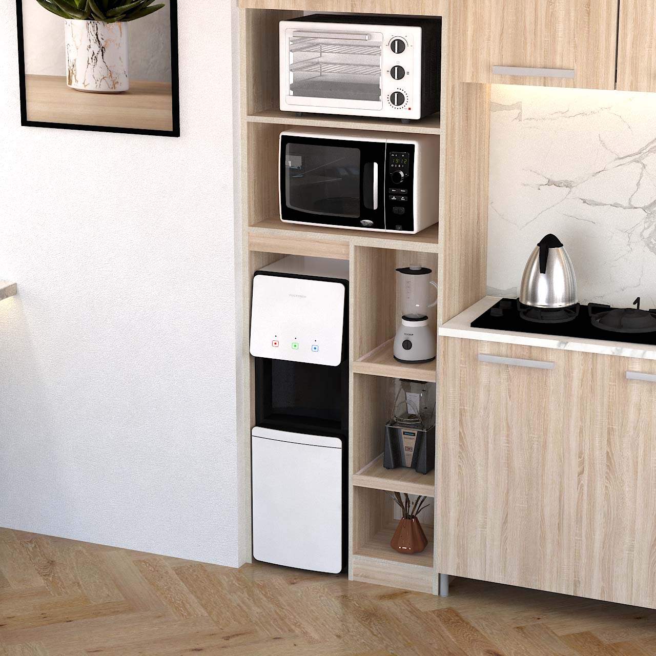 Kitchen Set Kayu Modern Minimalis | Denver Tall – Kirana Furniture - Gambar 6