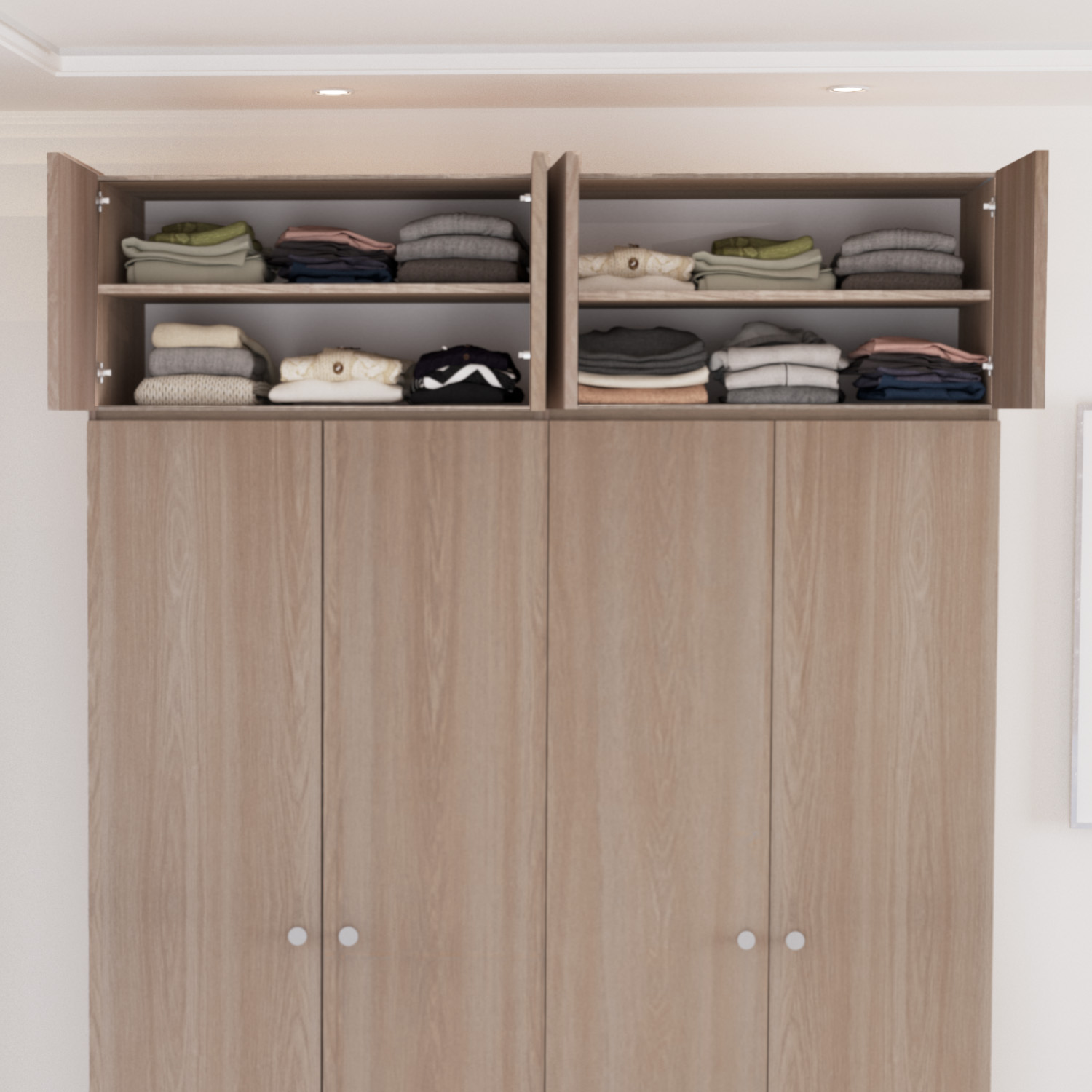 Texas - Lemari Pakaian 4 Pintu - Gambar 4