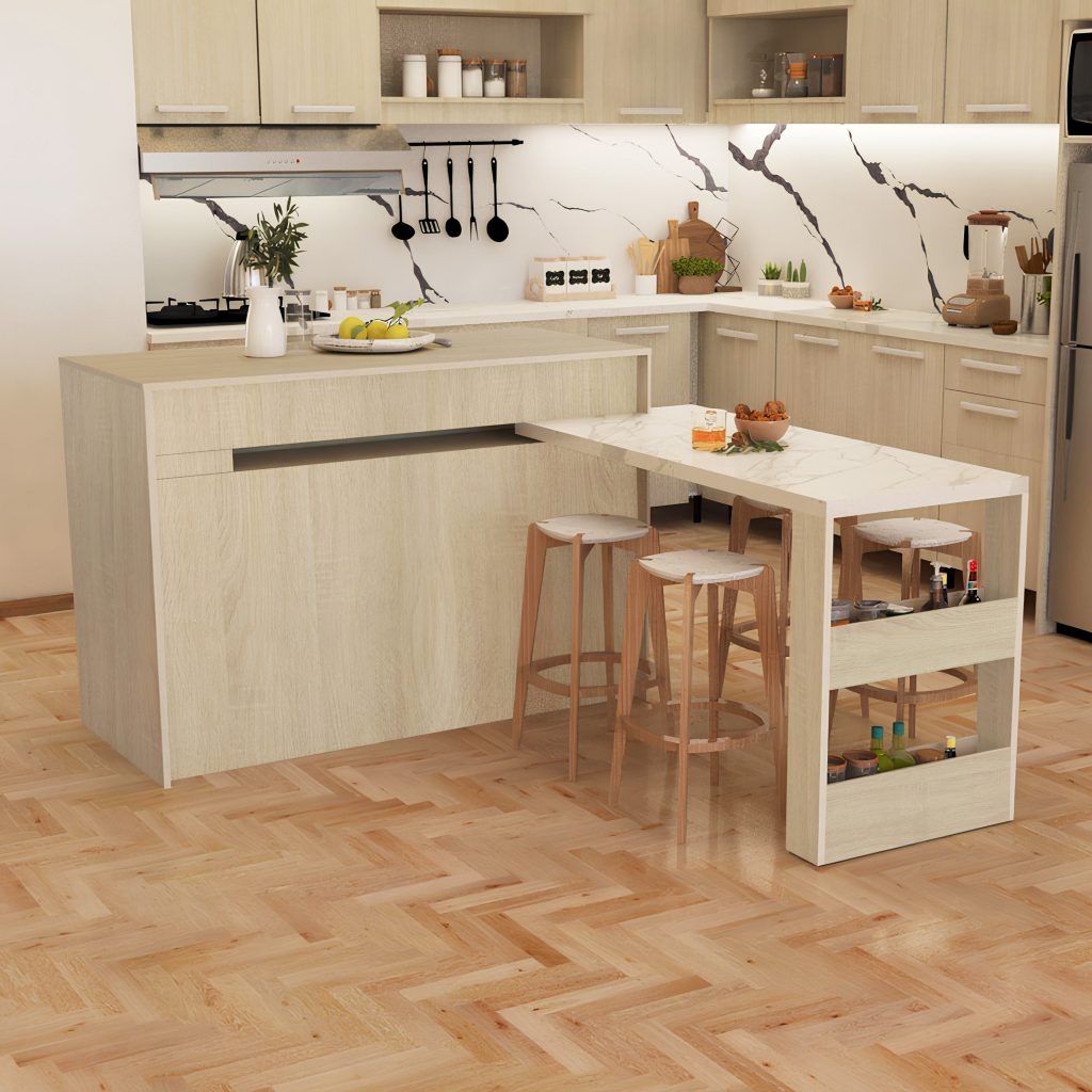 Kitchen Set Kayu Modern Minimalis | Denver Pantry – Kirana Furniture