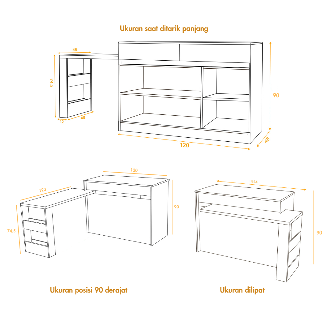 Kitchen Set Kayu Modern Minimalis | Denver Pantry – Kirana Furniture - Gambar 2