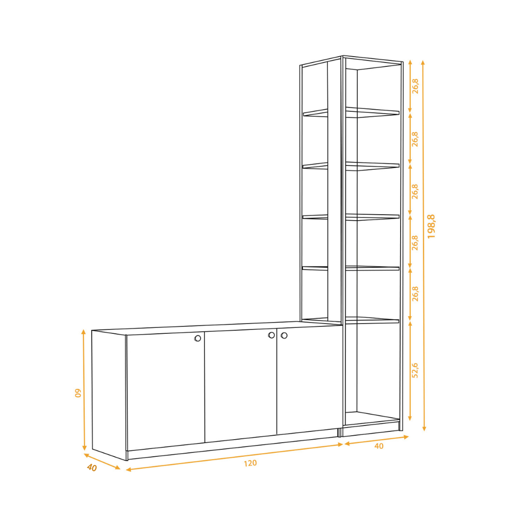 Meja TV Kayu Minimalis Modern | Georgia – Kirana Furniture - Gambar 2