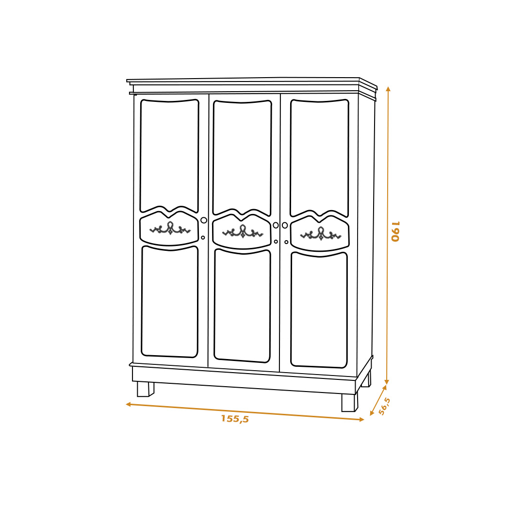 Camelia - Lemari Pakaian - Gambar 3
