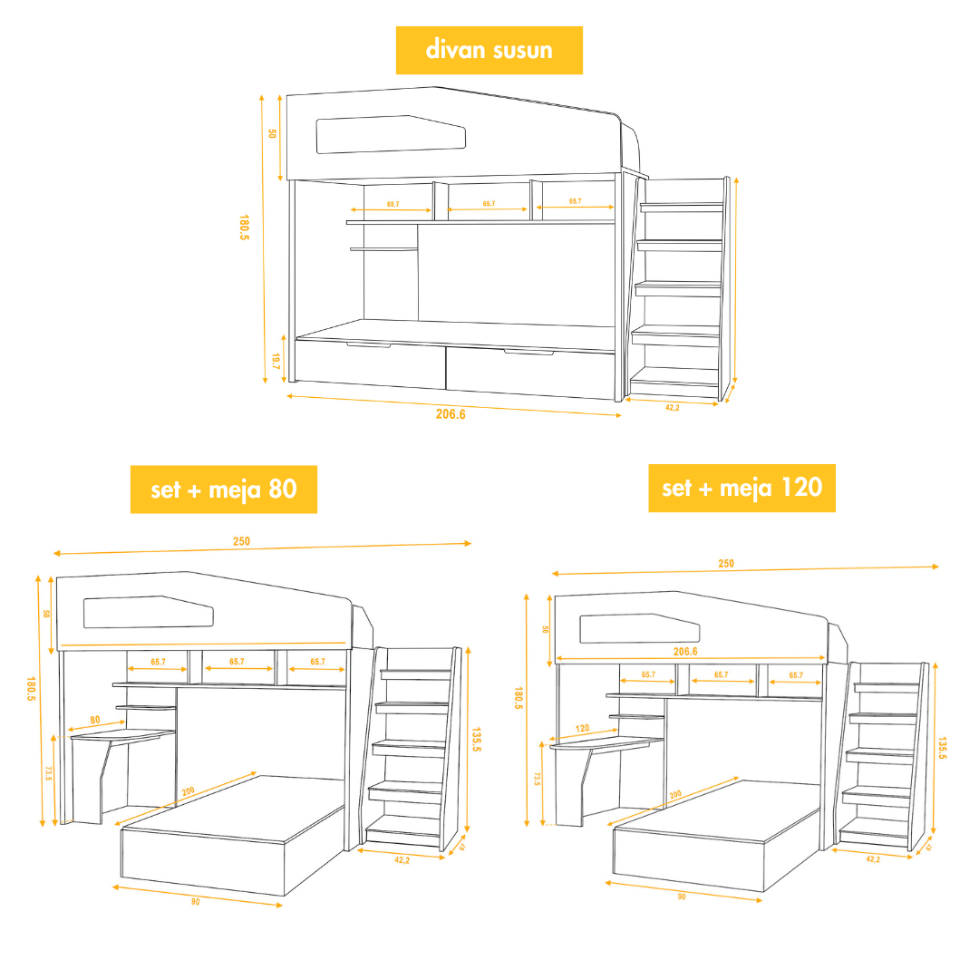 Manhattan - Set Kamar Tidur - Gambar 2