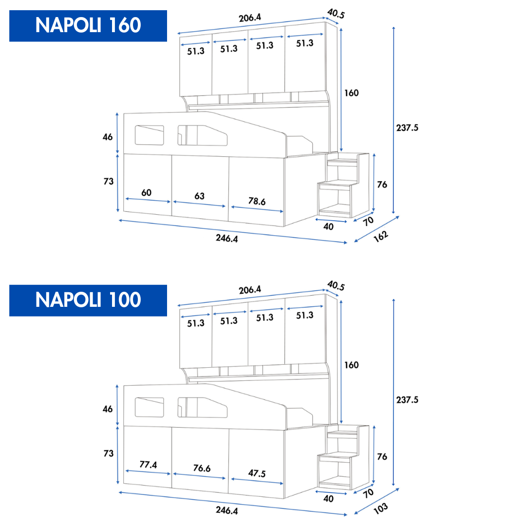 Set Kamar Tidur Kayu Minimalis Modern | Napoli – Kirana Furniture - Gambar 2