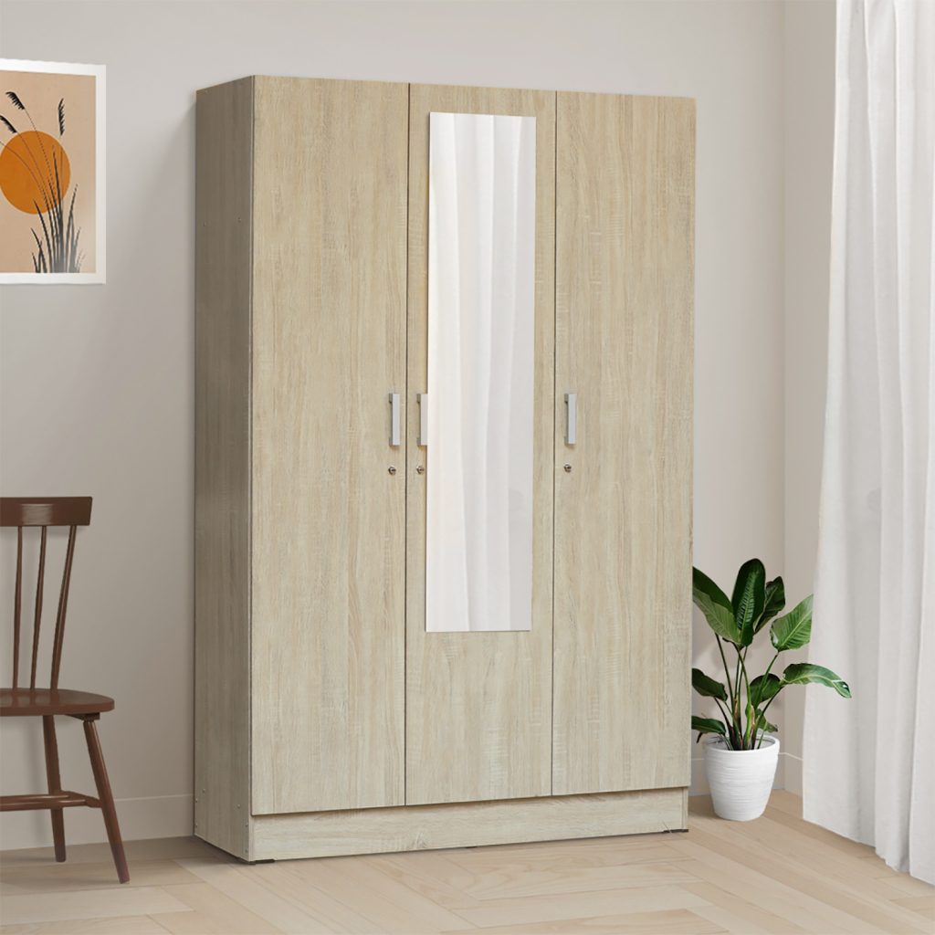 Lemari Pakaian Kayu Minimalis Modern | Wanaka Wardrobe – Kirana Furniture