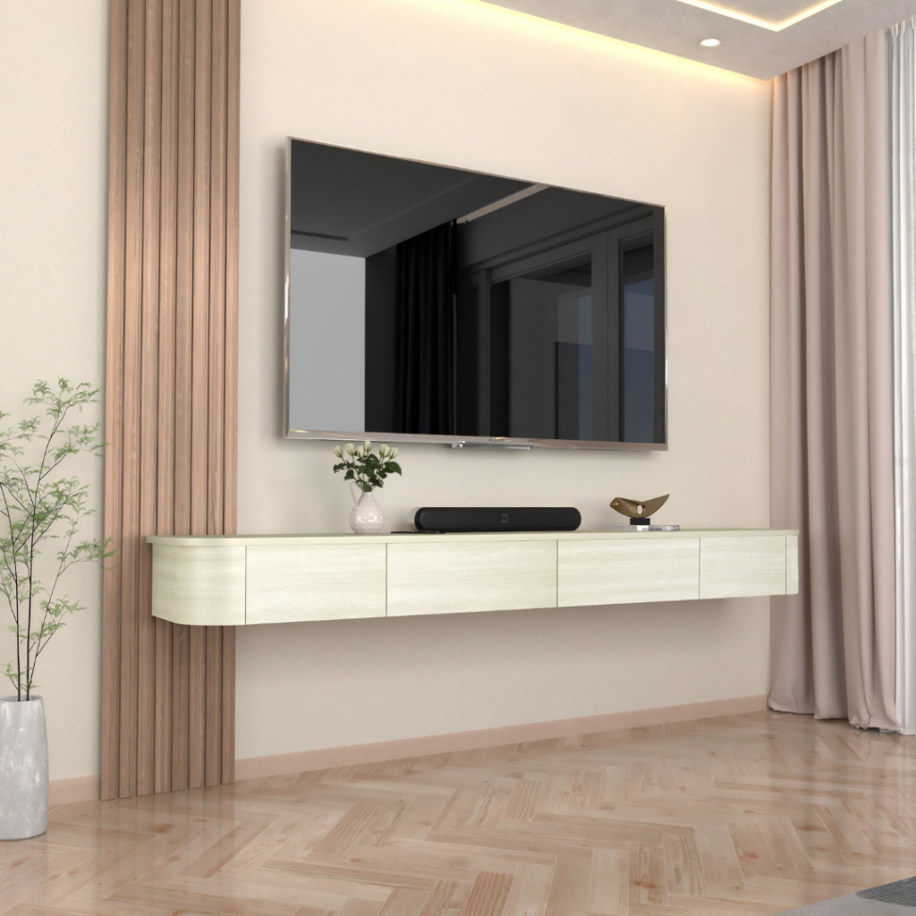 Meja TV Kayu Minimalis Modern | Orlando – Kirana Furniture